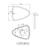CERANO - Koupelnové LED zrcadlo Riflettore - 90x75 CER-429328