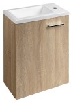 AQUALINE - ZOJA umyvadlová skříňka 37x50x18cm, dub platin 51037DP