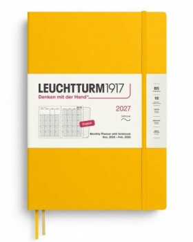 Měsíční plánovač Zápisník Sunflower, Composition B5 2027, 16 Months, Softcover, anglicky
