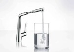 HANSGROHE - M71 Dřezová baterie M7114-H320 s výsuvnou sprškou, sBOX, chrom 73812000