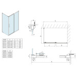 POLYSAN - LUCIS LINE obdélníkový sprchový kout 1000x800 L/P varianta DL1015DL3315