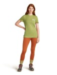 ICEBREAKER Wmns Mer 150 Tech Lite SS Tee Adventure Rid, Olive (vzorek) velikost: S