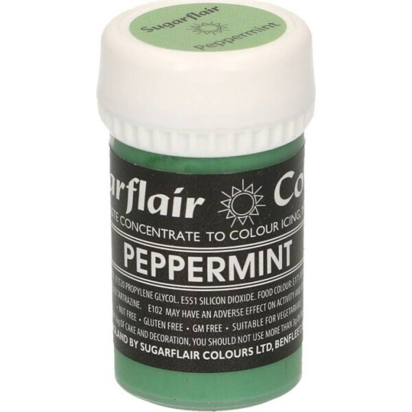 Gelová barva peppermint pastelová 25g - Sugarflair