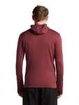 ICEBREAKER Mens Merino 260 Quantum IV LS Zip Hood, Port/Agate velikost: L