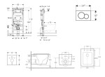 GEBERIT - Duofix Set předstěnové instalace, klozetu Arkas I a sedátka softclose, tlačítko Sigma01, lesklý chrom SANI11CA1170