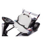 Mamido Dětská elektrická motokára BMW Gokart s funkcí driftu bílá