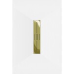 MEXEN/S - Toro obdélníková sprchová vanička SMC 140 x 70, bílá, mřížka zlatá 43107014-G