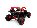 Mamido Elektrické autíčko Buggy Bumper 66 červené | 24V | 4x200W | EVA | LED | 2,4Ghz | ECO kůže