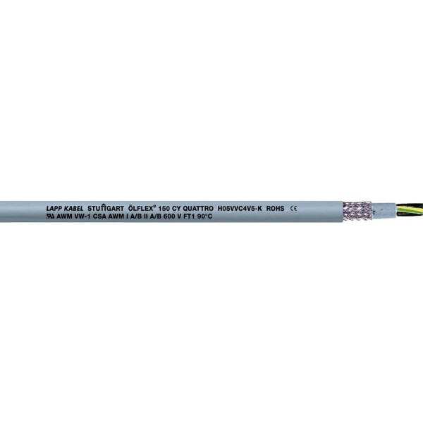 LAPP ÖLFLEX® 150 CY 15803/600 řídicí kabel 3 G 1.5 mm², 600 m, šedá