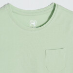 Basic tričko s krátkým rukávem- zelené - 116 GREEN