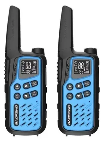 Baofeng BF-T25E modrá / Sada PMR vysílaček / 2 ks / 16 kanálů / VOX / dosah 10 km (5904921481908)