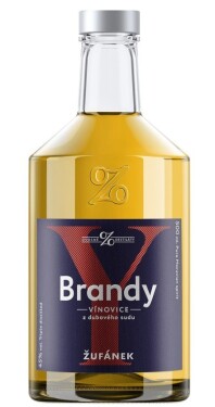 Žufánek Brandy ze sudu 45% 0,5 l (holá lahev)