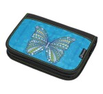 Bagmaster Dívčí školní jednochlopňový penál CASE MERCURY 9 B TURQUOISE/BLACK