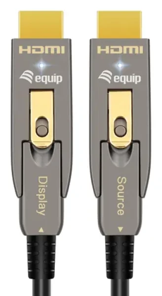 Equip HDMI 2.0 AOC 15 m černá / Kabel / 4K/60Hz / HDMI Ethernet Channel / Odnímatelné konektory D/A (119412)