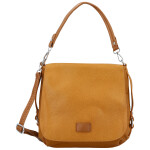 Trendy dámská koženková crossbody kabelka Naiara, žlutá