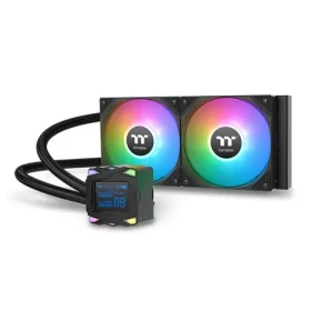 Thermaltake LA240-S ARGB 2.4" LCD černá / AIO vodní chladič CPU / 2x 120mm / 2500 RPM @ 38.35 dB / 79.3 CFM (CL-W461-PL12SW-A)
