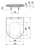 Laufen - Pro WC sedátko Slim, bílá H8989600000001