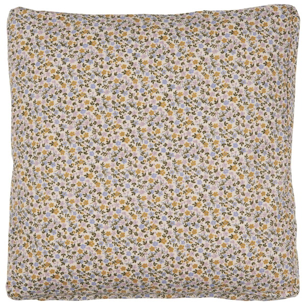 Ib Laursen Povlak na sedák Line Small Flowers 45 × 45 cm, multi barva, textil