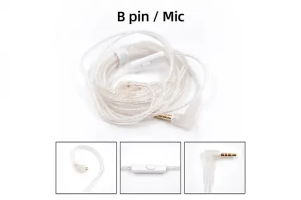 KZ postříbřený upgrade kabel 2PIN (B-Pin) (6970493062080)
