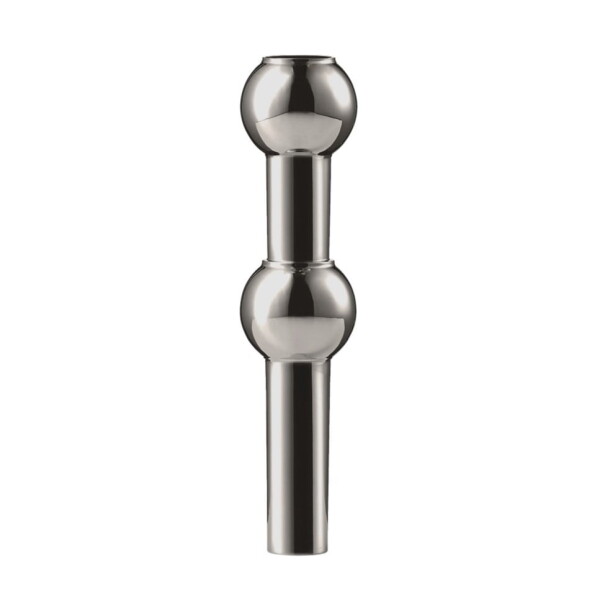Stoff Nagel Designová vázička STOFF Nagel Black Chrome, černá barva, kov