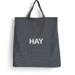 HAY Taška Grid Bag XL Dark Blue, modrá barva, textil