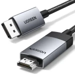 Ugreen DP119 DisplayPort - HDMI kabel 2m šedá / 4K 60Hz (15774)