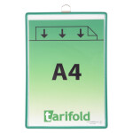 Djois rámeček s kapsou a očkem, A4, otevřený shora, zelený, 5 ks