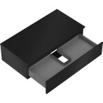 MEXEN/S - Orio koupelnová skříňka pod umyvadlo 90 cm s deskou, 1 šuplík, černá mat 91A10-09023-1-BFC71