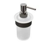 Dávkovač mýdla SAT Simply R PVD PVD gun metal/mléčné sklo SATDSIMR99GM SATDSIMR99GM