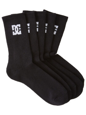 Dc SPP CREW 5PK black pánské kvalitní ponožky