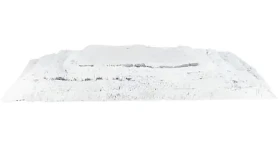 TRIXIE HARVEY bílo-černá, šedý spodek 160x100 cm / Lehací podložka pro psy / Dlouhovlasý plyš / Prací 40 °C