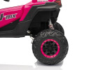 Mamido Elektrické autíčko Buggy Madman růžové | UTV-MX 4x4 | EVA kola | 12V 10Ah | EKO kůže