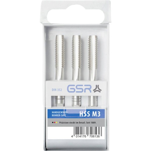 GSR 00706210 ruční závitník 3dílná metrický M8 1.25 pravotočivý DIN 352 HSS-G 1 ks