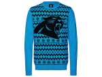 Forever Collectibles Pánská mikina Carolina Panthers NFL Big Logo Ugly Christmas Sweater Velikost: XL