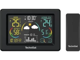TechniSat iMETEO 600 černá / Meteostanice / LCD displej / teplota / vlhkost / tlak (MET02K)
