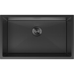 MEXEN - Trixo ocelový dřez 1-bowl 750 x 440 mm, černá 6415751000-70