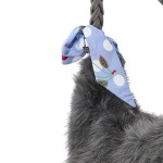 Módní dámská plyšová kabelka do ruky Raiga, tmavě šedá