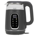 Adler AD 1305 šedostříbrná / Rychlovarná konvice / 2200 W / 1.7 L / termostat 40–100 °C (AD 1305gs)