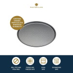 Kitchen Craft Kulatý plech na pečení Pizza Tray Ø 32 cm, šedá barva, kov