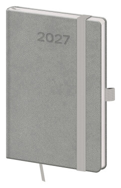 Týdenní diář 2027 Helma kapesní Print Pop šedý