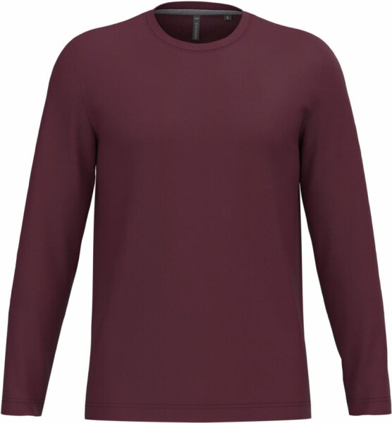 Kariban K 359 Pánské tričko s dlouhým rukávem 20.K359 wine XL