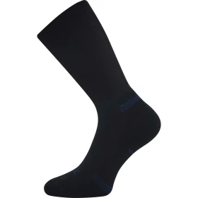 VOXX Ponožky dvouvrstvé s jemným lemem WANAK z merino vlny ČERNÉ 35-38 125254