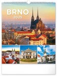 Kalendář 2025 nástěnný: Brno, 30 34 cm