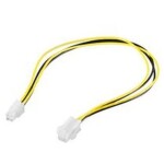 PremiumCord kabel napájecí prodluž. P4(4piny) 34cm, KN-17