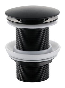CERANO Umyvadlová výpusť - 5/4“ click-clack bez přepadu - 10/60mm - černá matná