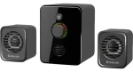 Reproduktory V12 2.1 černé / Reproduktory / 2.1 / 11 W RMS / USB napájení / LED podsvícení (65212)