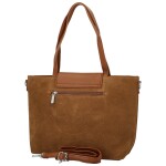 Trendy dámská koženková kabelka na rameno Coveri Hilari, hnědá