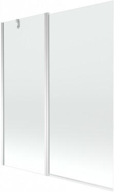 MEXEN - Flip vanová zástěna 1-křídlo 140x150 cm, transparent, chrom 894-140-101-01-00