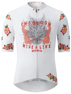 Cyklodres CYCOLOGY Dragon Reborn, men, krátký rukáv (Motiv Dragon, velikost L)