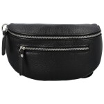 Trendy dámská kožená kabelko-ledvinka Arwel, černá